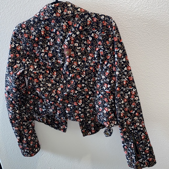 HEI HEI Anthropologie Floral Cropped Tinsley Bomber Jacket - Picture 6 of 7